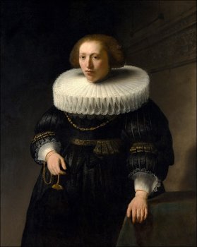 Galeria Plakatu, Plakat, Portrait of a Woman, probably a Member of the Van Beresteyn Family, Rembrandt, 21x29,7 cm - Galeria Plakatu