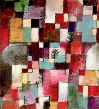 Galeria Plakatu, Plakat, Red green and Violet–Yellow Rhythms, Paul Klee, 50x50 cm - Galeria Plakatu