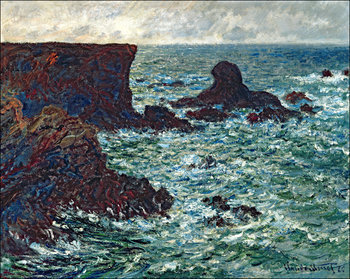 Galeria Plakatu, Plakat, Rocks at port coton the lion rock 1886, Claude Monet, 60x40 cm - Galeria Plakatu