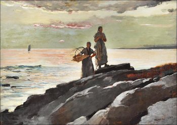 Galeria Plakatu, Plakat, Saco Bay, Winslow Homer, 59,4x42 cm - Galeria Plakatu