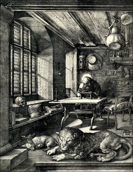 Galeria Plakatu, Plakat, Saint Jerome in His Study, Albrecht Durer, 21x29,7 cm - Galeria Plakatu