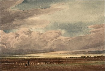 Galeria Plakatu, Plakat, Salisbury Plain with Old Sarum in the Distance, Wiltshire, William Turner, 29,7x21 cm - Galeria Plakatu