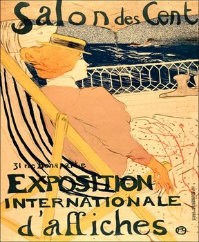 Galeria Plakatu, Plakat, Salon des Cent Exposition Internationale d&rsquo;affiches, Henri de Toulouse-Lautrec, 21x29,7 cm - Galeria Plakatu