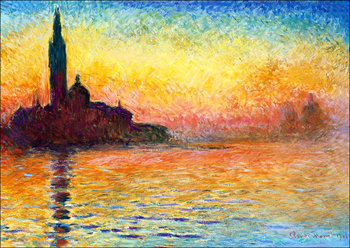 Galeria Plakatu, Plakat, San giorgio maggiore at dusk, Claude Monet, 42x29,7 cm - Galeria Plakatu