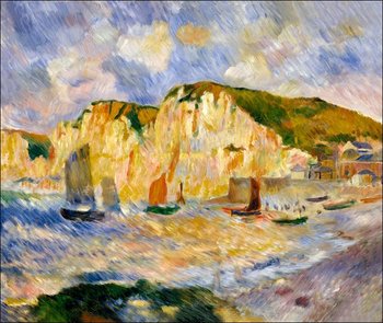 Galeria Plakatu, Plakat, Sea and Cliffs, Auguste Renoir, 42x29,7 cm - Galeria Plakatu