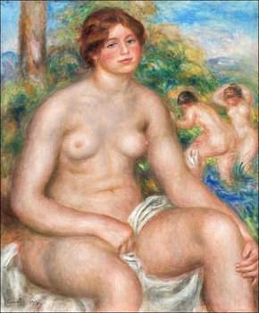 Galeria Plakatu, Plakat, Seated Bather, Pierre-Auguste Renoir, 21x29,7 cm - Galeria Plakatu