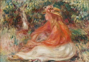Galeria Plakatu, Plakat, Seated Woman, Pierre-Auguste Renoir, 70x50 cm - Galeria Plakatu