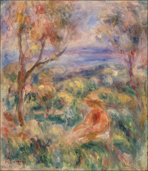 Galeria Plakatu, Plakat, Seated Woman with Sea in the Distance, Pierre-Auguste Renoir, 60x80 cm - Galeria Plakatu