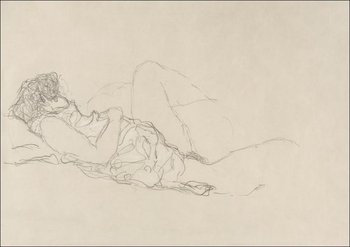 Galeria Plakatu, Plakat, Sleeping Woman, Gustav Klimt, 29,7x21 cm - Galeria Plakatu