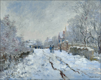 Galeria Plakatu, Plakat, Snow scene at argenteuil, Claude Monet, 40x30 cm - Galeria Plakatu