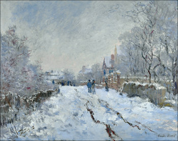 Galeria Plakatu, Plakat, Snow scene at argenteuil, Claude Monet, 91,5x61 cm - Galeria Plakatu