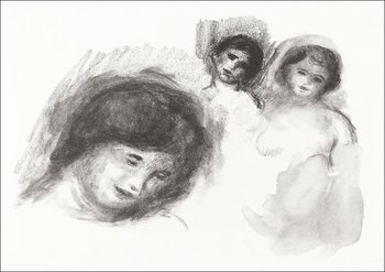 Galeria Plakatu, Plakat, Stone with Three Sketches, Pierre-Auguste Renoir, 42x29,7 cm - Galeria Plakatu