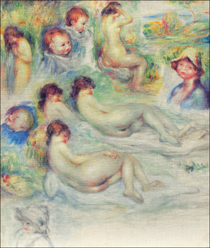 Galeria Plakatu, Plakat, Studies of Pierre Renoir, Pierre-Auguste Renoir, 70x50 cm - Galeria Plakatu