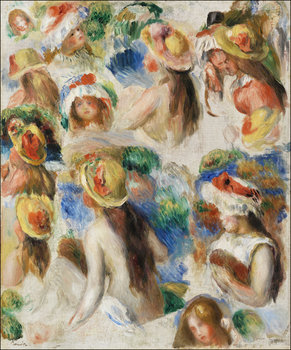 Galeria Plakatu, Plakat, Study of Heads, Pierre-Auguste Renoir, 60x80 cm - Galeria Plakatu