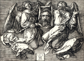 Galeria Plakatu, Plakat, Sudarium displayed by two Angels, Albrecht Durer, 42x29,7 cm - Galeria Plakatu