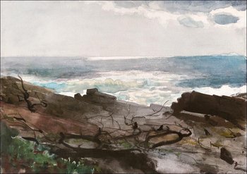 Galeria Plakatu, Plakat, Sunshine and Shadow, Prout’s Neck, Winslow Homer, 42x29,7 cm - Galeria Plakatu