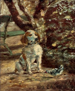 Galeria Plakatu, Plakat, The Artist_s Dog Flèche, Henri de Toulouse-Lautrec, 21x29,7 cm - Galeria Plakatu