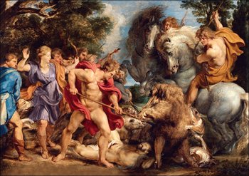Galeria Plakatu, Plakat, The Calydonian Boar Hunt, Rubens, 60x40 cm - Galeria Plakatu