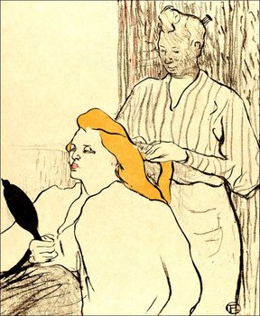 Galeria Plakatu, Plakat, The Coiffure (Playbill for the Théâtre Libre), Henri de Toulouse-Lautrec, 40x60 cm - Galeria Plakatu