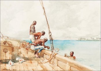 Galeria Plakatu, Plakat, The Conch Divers, Winslow Homer, 60x40 cm - Galeria Plakatu