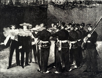 Galeria Plakatu, Plakat, The Execution Of The Emperor Maximilian (L`Execution De Maximilien), Edouard Manet, 42x29,7 cm - Galeria Plakatu