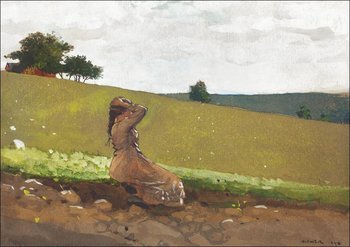 Galeria Plakatu, Plakat, The Green Hill, Winslow Homer, 29,7x21 cm - Galeria Plakatu