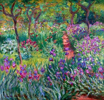 Galeria Plakatu, Plakat, The iris garden at giverny 1900, Claude Monet, 60x60 cm - Galeria Plakatu