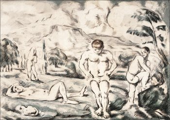 Galeria Plakatu, Plakat, The Large Bathers, Pierre-Auguste Renoir, 29,7x21 cm - Galeria Plakatu