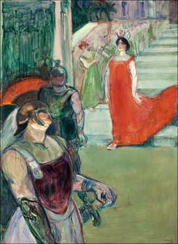 Galeria Plakatu, Plakat, The Opera Messalina at Bordeaux, Henri De Toulouse-Lautrec, 21x29,7 cm - Galeria Plakatu