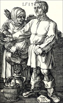 Galeria Plakatu, Plakat, The Peasant Couple at Market, Albrecht Durer, 40x60 cm - Galeria Plakatu