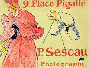 Galeria Plakatu, Plakat, The Photographer Sescau (Le Photographe Sescau), Henri de Toulouse-Lautrec, 59,4x42 cm - Galeria Plakatu