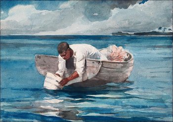 Galeria Plakatu, Plakat, The Water Fan, Winslow Homer, 70x50 cm - Galeria Plakatu