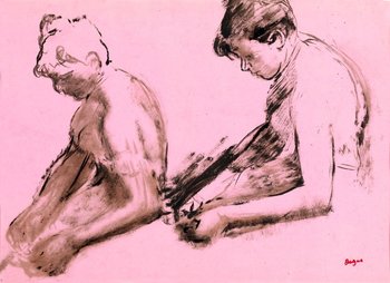 Galeria Plakatu, Plakat, Two Studies Of Dancers (Verso), Edgar Degas, 30x20 cm - Galeria Plakatu