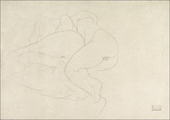 Galeria Plakatu, Plakat, Two Women Friends Reclining, Gustav Klimt, 80x60 cm - Galeria Plakatu