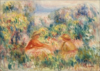 Galeria Plakatu, Plakat, Two Women in a Landscape, Pierre-Auguste Renoir, 29,7x21 cm - Galeria Plakatu