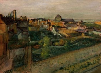 Galeria Plakatu, Plakat, View Of Saint Valéry Sur Somme, Edgar Degas, 91,5x61 cm - Galeria Plakatu