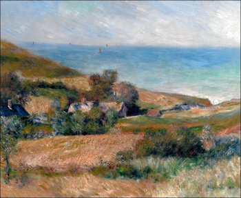 Galeria Plakatu, Plakat, View of the Seacoast near Wargemont in Normandy, Auguste Renoir, 70x50 cm - Galeria Plakatu