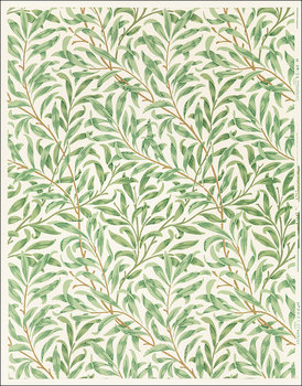 Galeria Plakatu, Plakat, Vintage willow bough vintage illustration wall art print and poster design remix from the original artwork by William Morris., William Morris, 30x40 cm - Galeria Plakatu