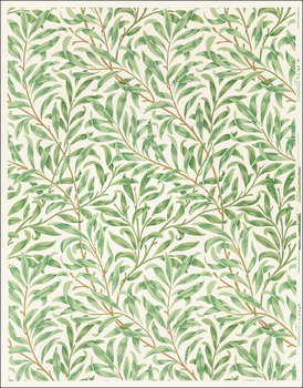 Galeria Plakatu, Plakat, Vintage willow bough vintage illustration wall art print and poster design remix from the original artwork by William Morris., William Morris, 50x70 cm - Galeria Plakatu