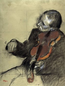 Galeria Plakatu, Plakat, Violinist, Study For The Dance Lesson, Edgar Degas, 21x29,7 cm - Galeria Plakatu