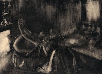 Galeria Plakatu, Plakat, Woman By A Fireplace, Edgar Degas, 40x30 cm - Galeria Plakatu