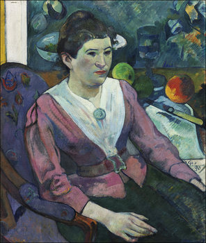 Galeria Plakatu, Plakat, Woman in front of a Still Life by Cézanne, Paul Gauguin, 21x29,7 cm - Galeria Plakatu