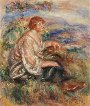 Galeria Plakatu, Plakat, Woman in Tulle Blouse and Black Skirt, Pierre-Auguste Renoir, 40x60 cm - Galeria Plakatu