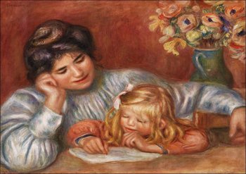 Galeria Plakatu, Plakat, Writing Lesson, Pierre-Auguste Renoir, 40x60 cm - Galeria Plakatu