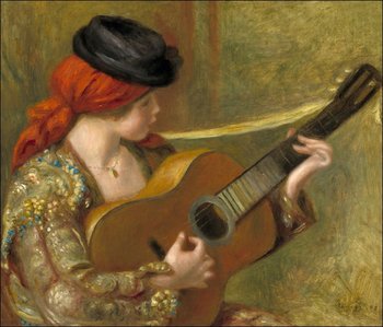 Galeria Plakatu, Plakat, Young Spanish Woman with a Guitar, Auguste Renoir, 70x50 cm - Galeria Plakatu