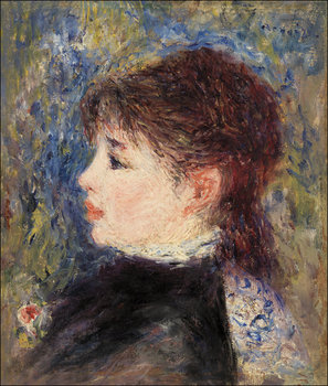 Galeria Plakatu, Plakat, Young Woman with Rose, Pierre-Auguste Renoir, 42x29,7 cm - Galeria Plakatu