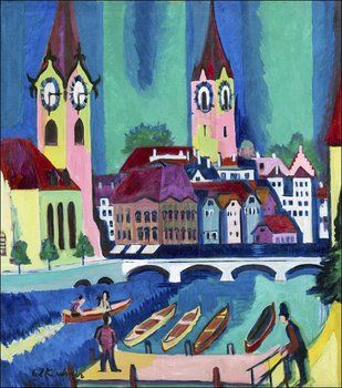 Galeria Plakatu, Plakat, Zurich, Ernst Ludwig Kirchner, 60x60 cm - Galeria Plakatu