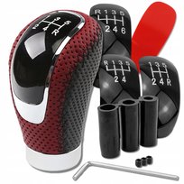 Gałka zmiany biegów skórzana uniwersalna do manualnej skrzyni ergonomiczna