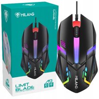 Gamingowa Myszka Przewodowa Czarna Usb Mysz Myszka Komputerowa Pc Kolorowa