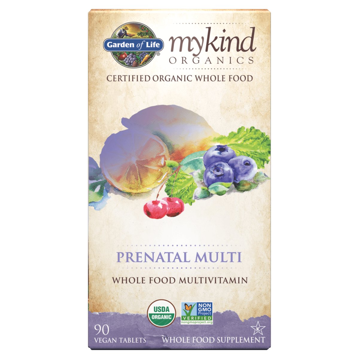 Garden of Life, Prenatal Multi - Whole Food Multivitamin, 90 tab ...